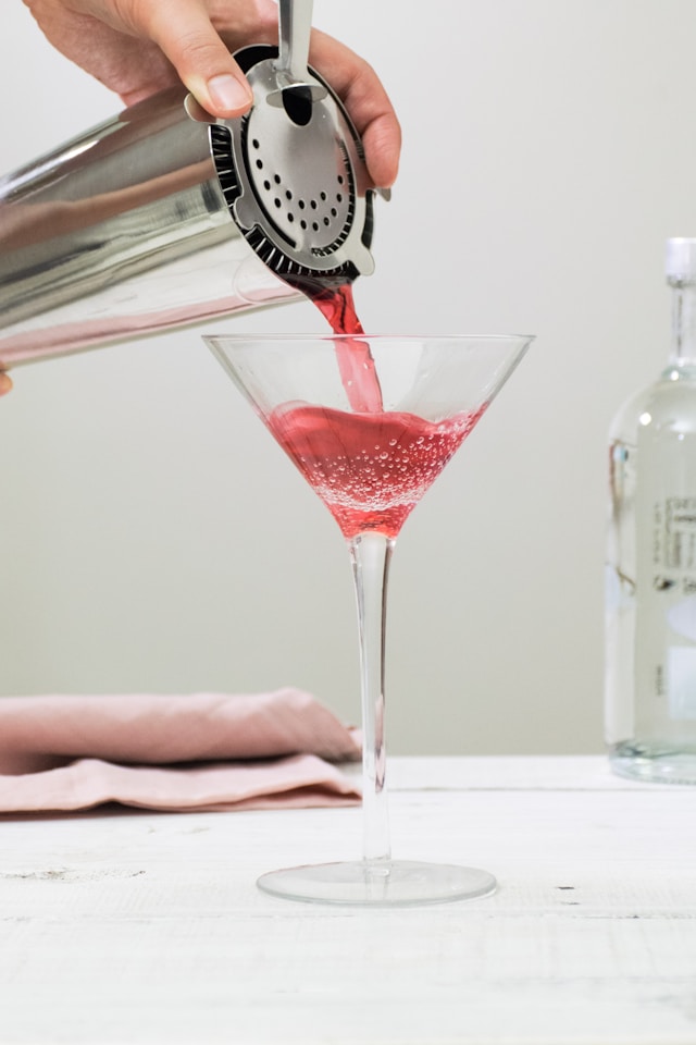 Cosmopolitan cocktail made famous by Sex and the City tv series